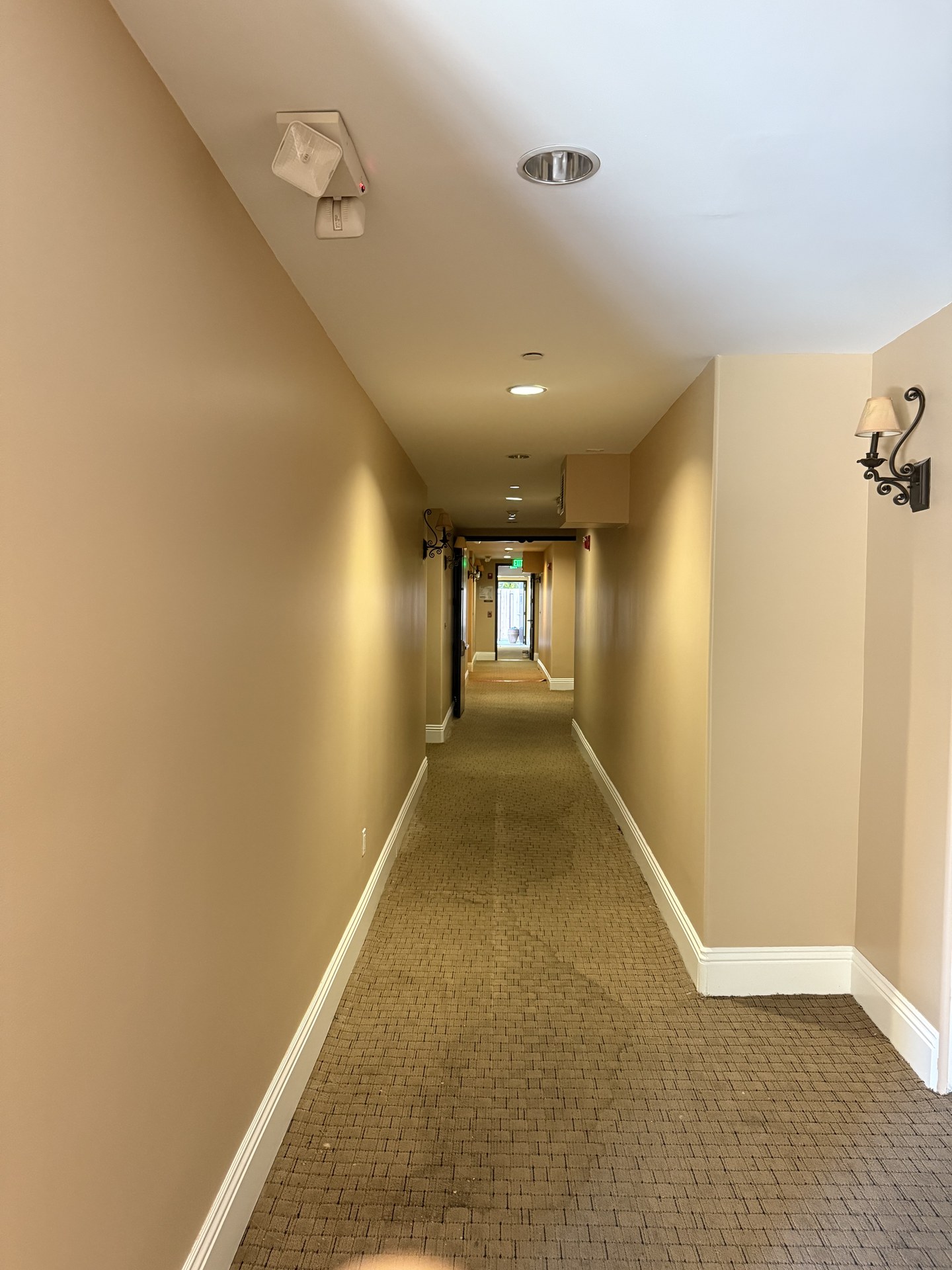 Finished residential corridor
